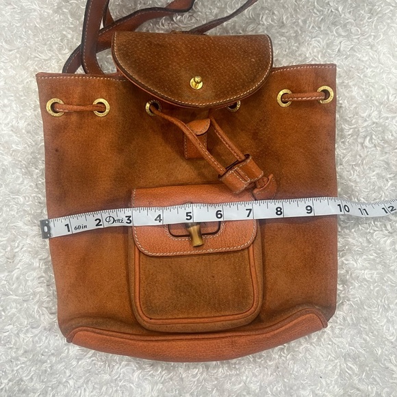 Gucci Vintage Bamboo Suede Mini Backpack - Picture 10 of 14